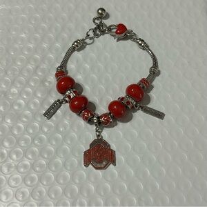 Ohio State Buckeyes Multi Charm Bracelet